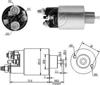 Messmer ZM995 - Contacteur, démarreur cwaw.fr