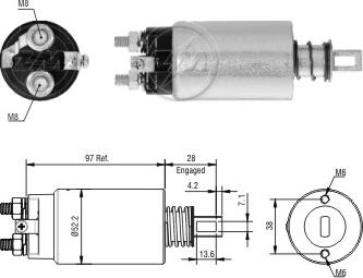 Messmer ZM982 - Contacteur, démarreur cwaw.fr