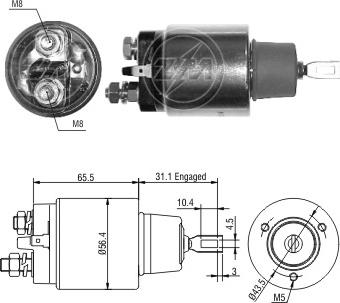 Messmer ZM975 - Contacteur, démarreur cwaw.fr