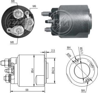 Messmer ZM494 - Contacteur, démarreur cwaw.fr