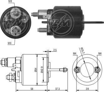 Messmer ZM493 - Contacteur, démarreur cwaw.fr