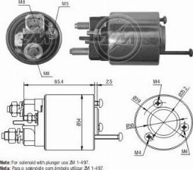 Messmer ZM497 - Contacteur, démarreur cwaw.fr