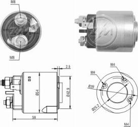 Messmer ZM4495 - Contacteur, démarreur cwaw.fr