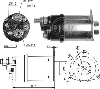 Messmer ZM455 - Contacteur, démarreur cwaw.fr