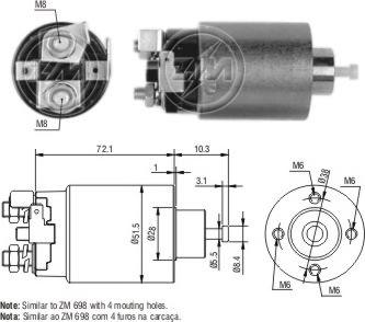 Messmer ZM4698 - Contacteur, démarreur cwaw.fr