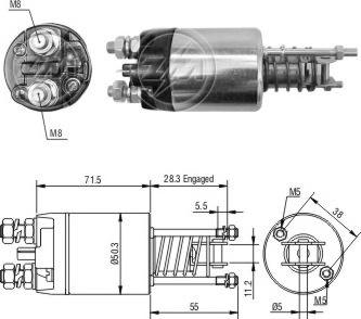 Messmer ZM4651 - Contacteur, démarreur cwaw.fr