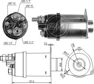 Messmer ZM463 - Contacteur, démarreur cwaw.fr