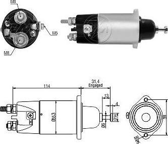 Messmer ZM4898 - Contacteur, démarreur cwaw.fr