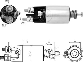 Messmer ZM4897 - Contacteur, démarreur cwaw.fr