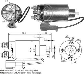 Messmer ZM4792 - Contacteur, démarreur cwaw.fr