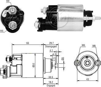 Messmer ZM4705 - Contacteur, démarreur cwaw.fr