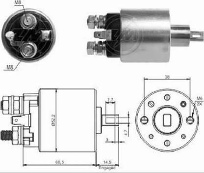 Messmer ZM4719 - Contacteur, démarreur cwaw.fr