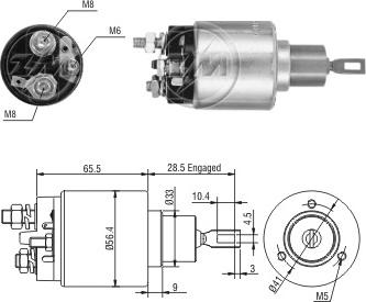 Messmer ZM4775 - Contacteur, démarreur cwaw.fr