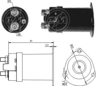 Messmer ZM555 - Contacteur, démarreur cwaw.fr