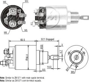 Messmer ZM580 - Contacteur, démarreur cwaw.fr