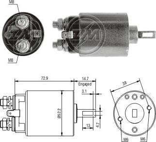 Messmer ZM682 - Contacteur, démarreur cwaw.fr