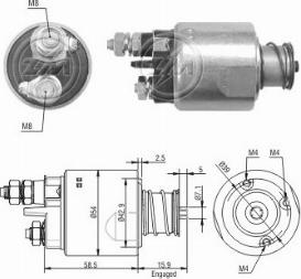 Messmer ZM1495 - Contacteur, démarreur cwaw.fr