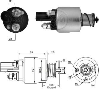 Messmer ZM1498 - Contacteur, démarreur cwaw.fr