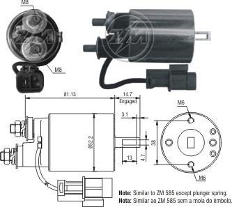 Messmer ZM1585 - Contacteur, démarreur cwaw.fr