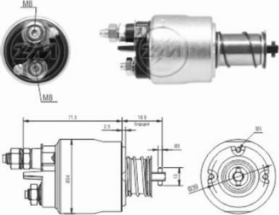 Messmer ZM8495 - Contacteur, démarreur cwaw.fr