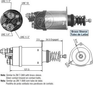 Messmer ZM369 - Contacteur, démarreur cwaw.fr