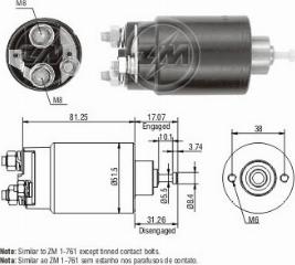 Messmer ZM761C - Contacteur, démarreur cwaw.fr