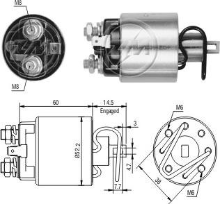 Messmer ZM717 - Contacteur, démarreur cwaw.fr