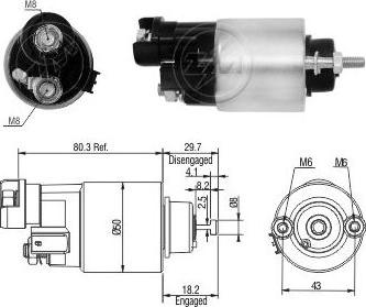 Messmer ZM7705 - Contacteur, démarreur cwaw.fr