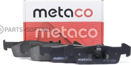 METACO 3000-184 - Kit de plaquettes de frein, frein à disque cwaw.fr