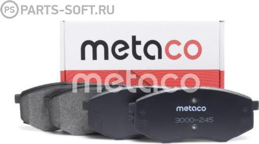 METACO 3000-245 - Kit de plaquettes de frein, frein à disque cwaw.fr