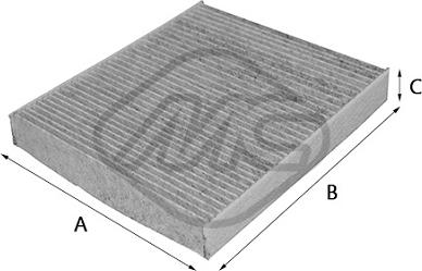 Metalcaucho 20018 - Filtre, air de l'habitacle cwaw.fr