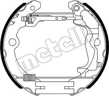 Metelli 51-0492 - Jeu de mâchoires de frein cwaw.fr