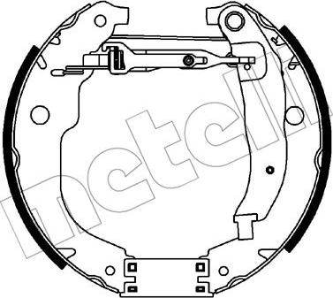 Metelli 51-0448 - Jeu de mâchoires de frein cwaw.fr