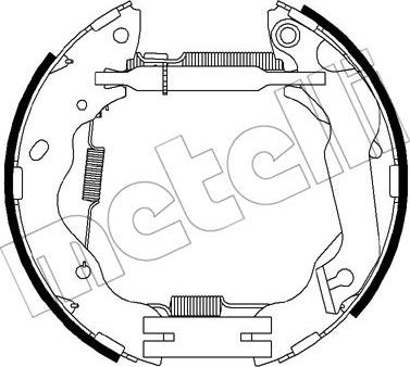 Metelli 51-0457 - Jeu de mâchoires de frein cwaw.fr