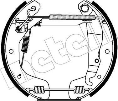 Metelli 51-0412 - Jeu de mâchoires de frein cwaw.fr