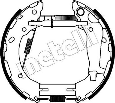 Metelli 51-0484 - Jeu de mâchoires de frein cwaw.fr