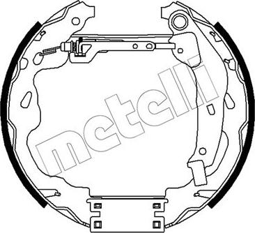 Metelli 51-0488 - Jeu de mâchoires de frein cwaw.fr