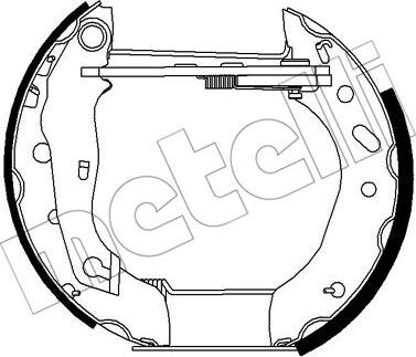 Metelli 51-0424 - Jeu de mâchoires de frein cwaw.fr