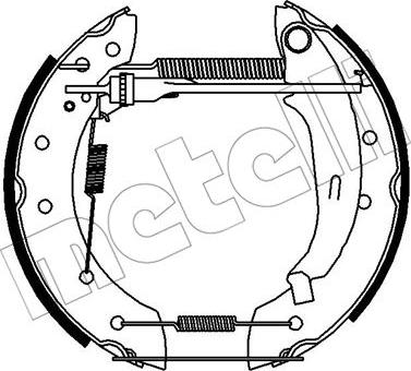 Metelli 51-0422 - Jeu de mâchoires de frein cwaw.fr