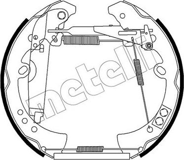 Metelli 51-0508 - Jeu de mâchoires de frein cwaw.fr