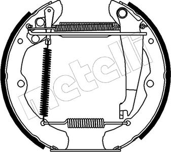 Metelli 51-0100 - Jeu de mâchoires de frein cwaw.fr