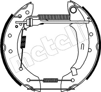 Metelli 51-0095 - Jeu de mâchoires de frein cwaw.fr