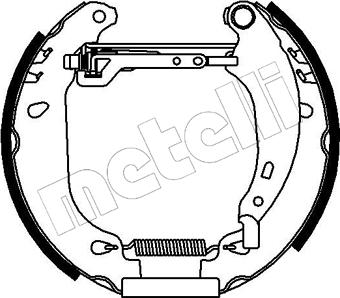 Metelli 51-0098 - Jeu de mâchoires de frein cwaw.fr