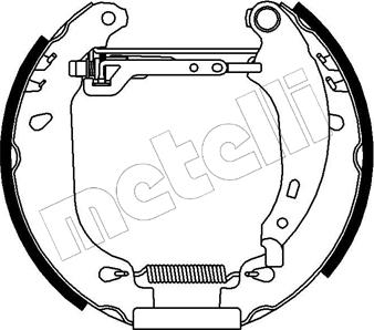 Metelli 51-0092 - Jeu de mâchoires de frein cwaw.fr