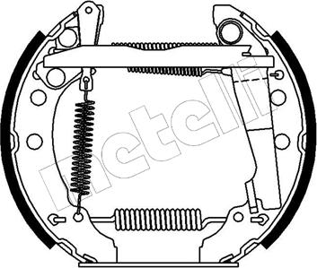 Metelli 51-0045 - Jeu de mâchoires de frein cwaw.fr