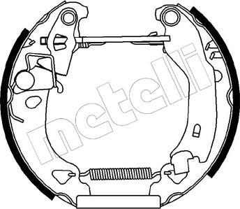 Metelli 51-0052 - Jeu de mâchoires de frein cwaw.fr