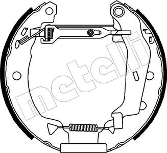 Metelli 51-0057 - Jeu de mâchoires de frein cwaw.fr