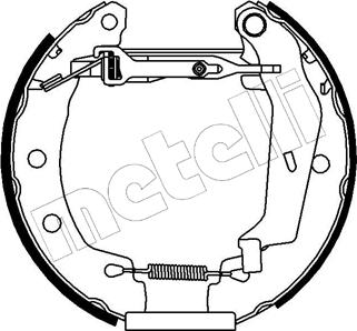 Metelli 51-0061 - Jeu de mâchoires de frein cwaw.fr