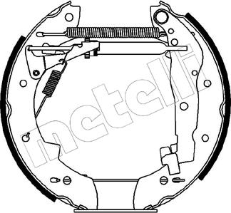 Metelli 51-0088 - Jeu de mâchoires de frein cwaw.fr