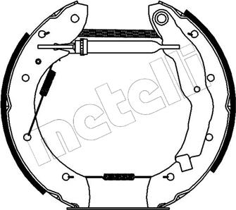 Metelli 51-0068 - Jeu de mâchoires de frein cwaw.fr